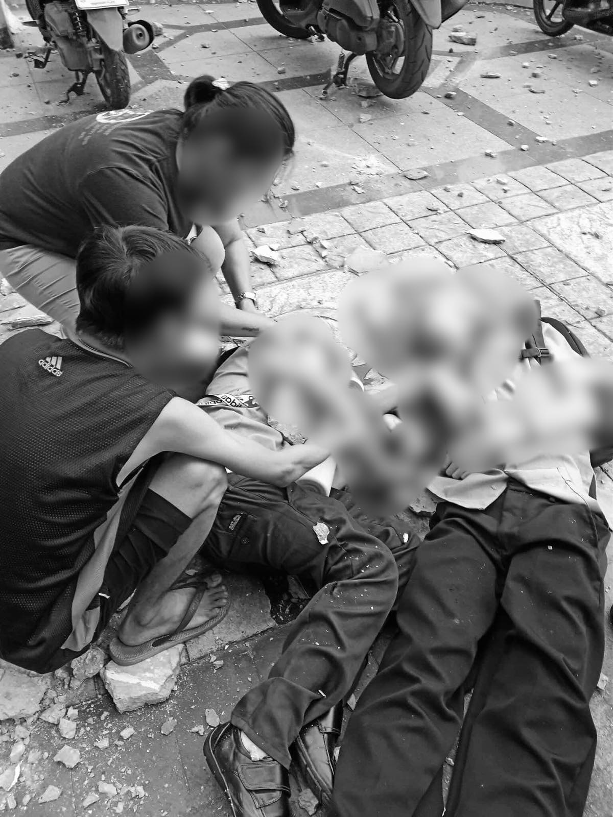 students struck debris (2)