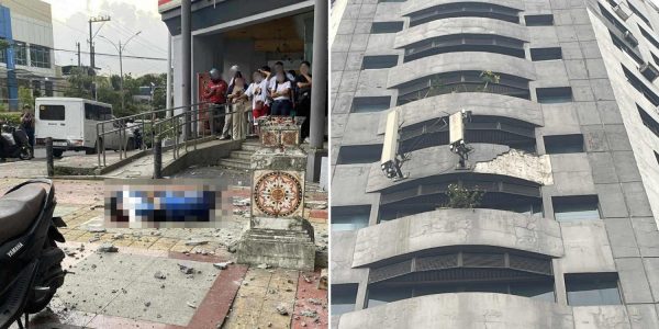 students struck debris