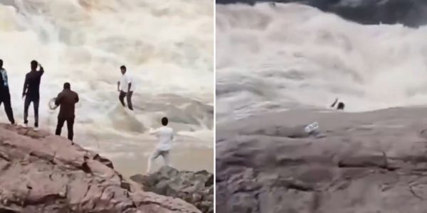 youtuber swept away waterfall