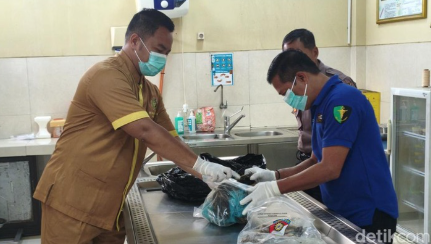 man mutilating wife pieces