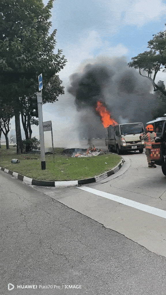lorry fire