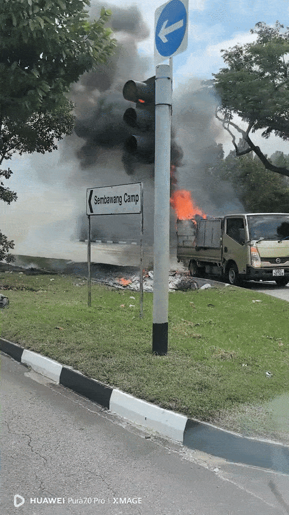 lorry fire