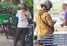 foreign delivery riders