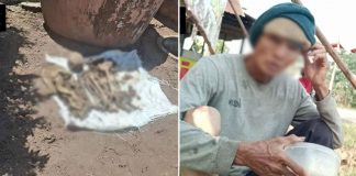 husband's remains septic tank