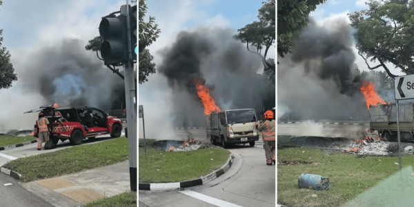 lorry fire