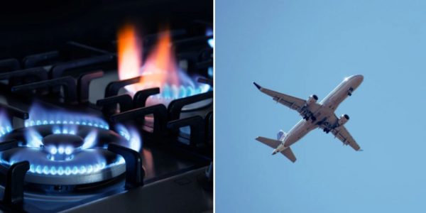 man gas stove flight