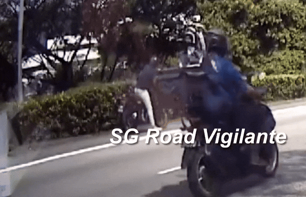 motorcyclist bke shoulder