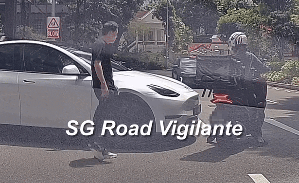 tesla motorcyclist orchard