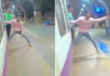 train stunt
