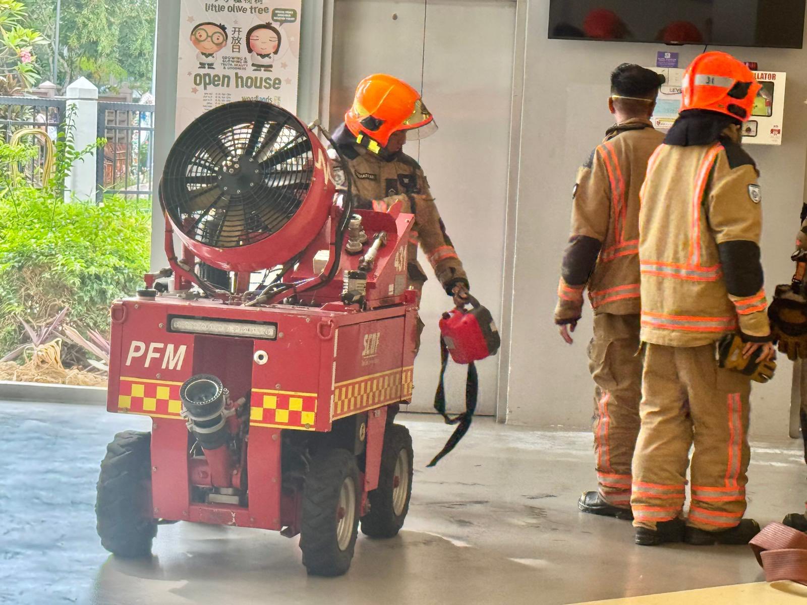 woodlands church fire