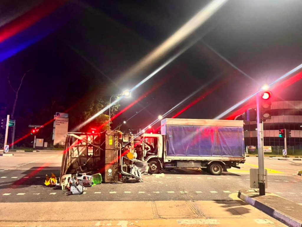 21 injured after driver ran red light in Choa Chu Kang & crashed into lorry
