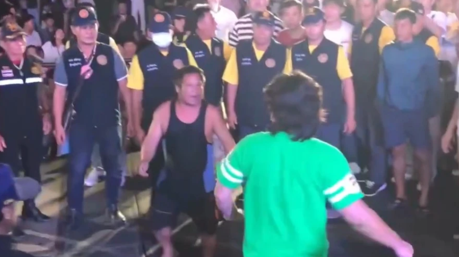 headman drunk men fight