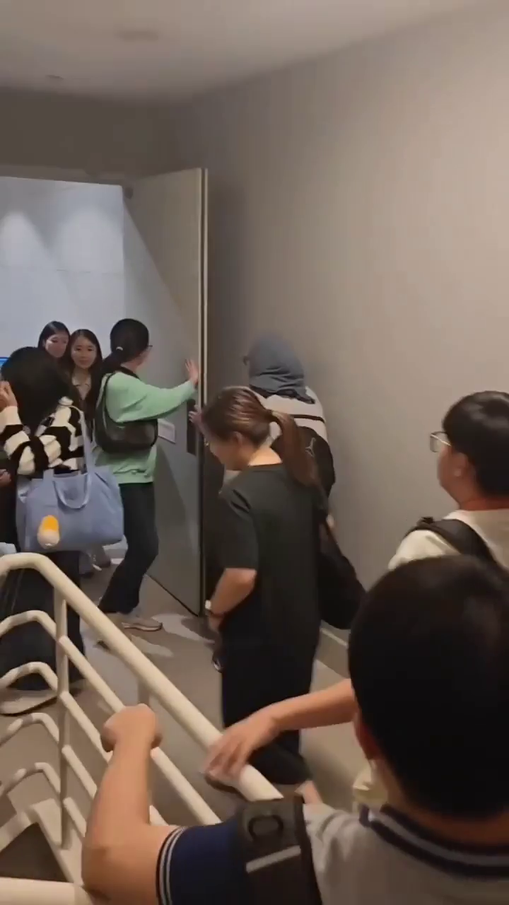 blackout stairs 106th floor employees