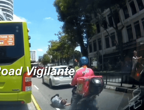 elderly man motorcyclist