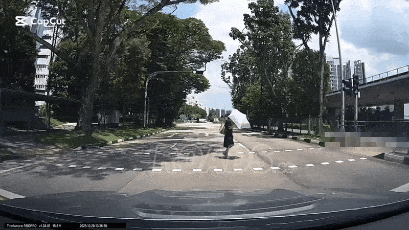 jaywalking pedestrian