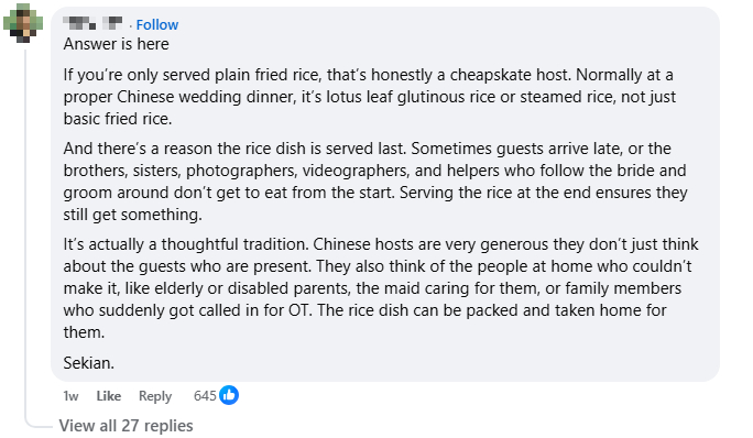 fried rice chinese weddings comment 1