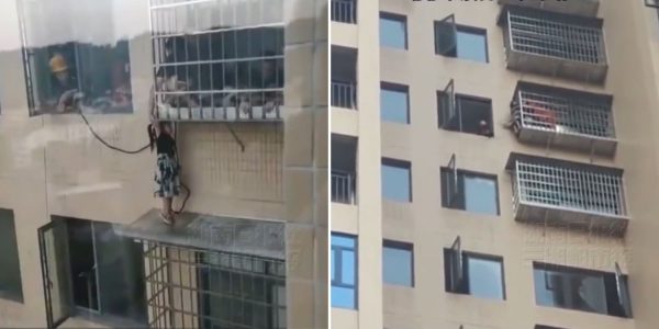 girl falls 20th floor