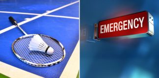 man heart rate badminton