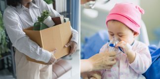 woman fired care child