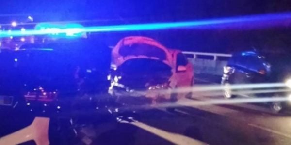 woman head-on collision