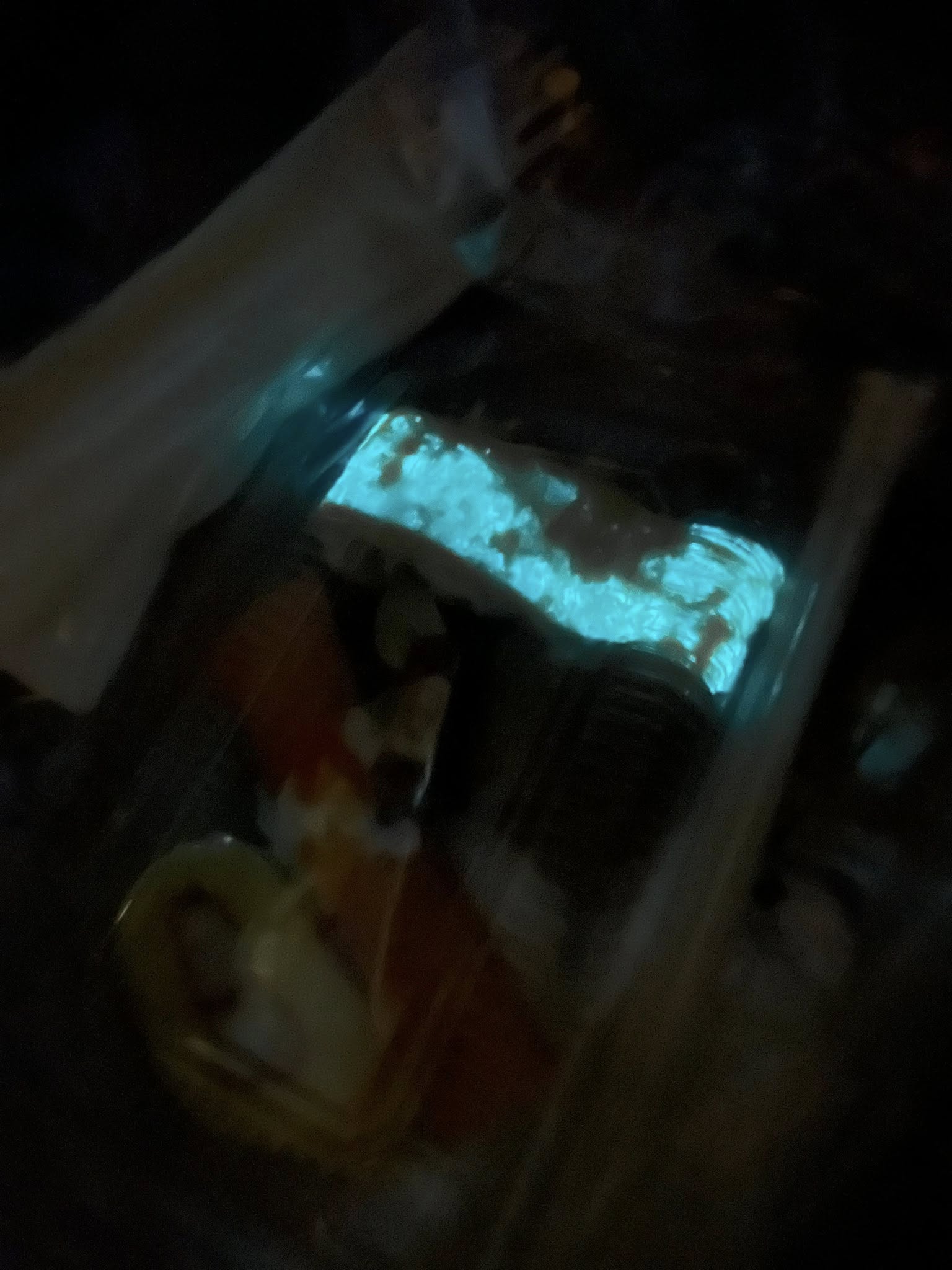 woman sushi glow dark take-home