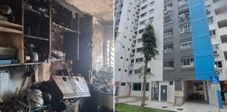 Yishun kitchen fire
