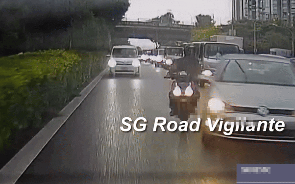 aye motorcyclist bushes