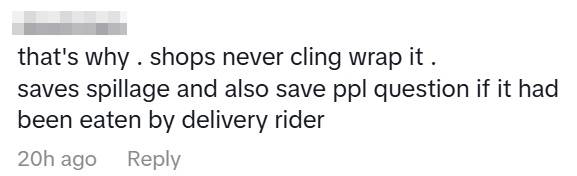 foodpanda order unsealed