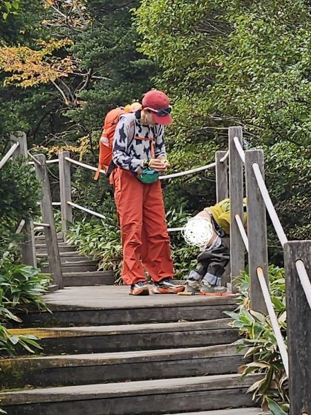 china tourist defecate park
