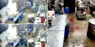 diners attacked knives restaurant