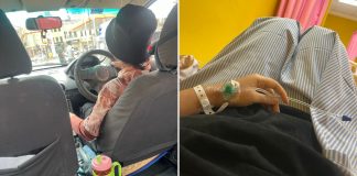 driver helps sick passenger