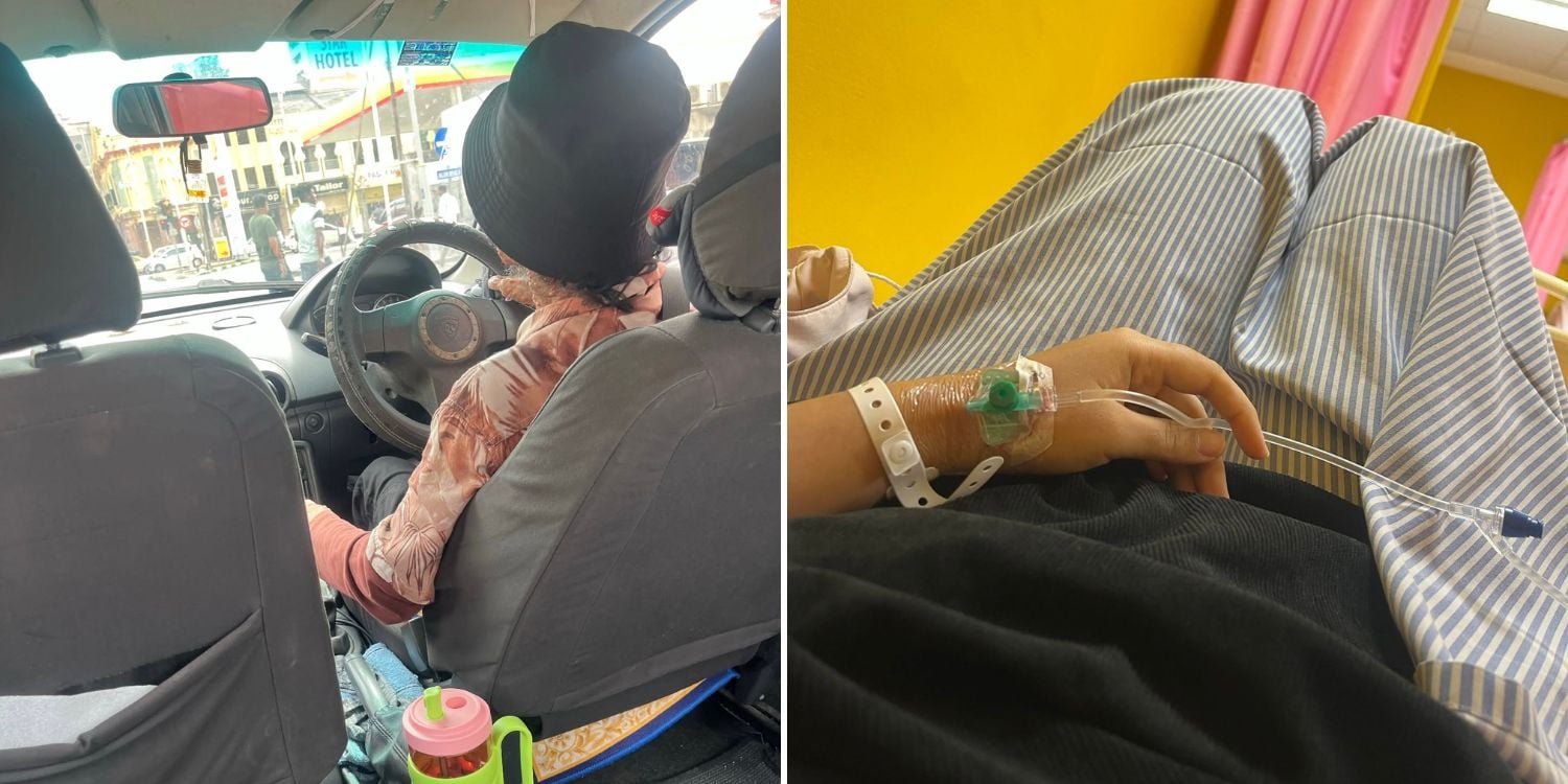 driver helps sick passenger