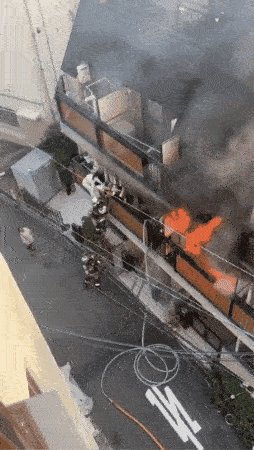 woman firefighter ladder