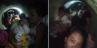 families drainage canal typhoon