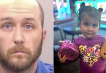 father 2-year-old burning car