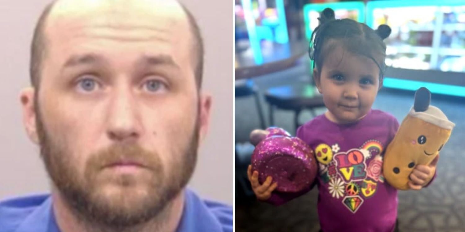 father 2-year-old burning car