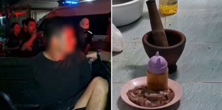 husband stabbed wife pestle