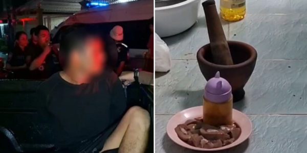 husband stabbed wife pestle