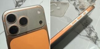 iPhone 17 paint stripped off