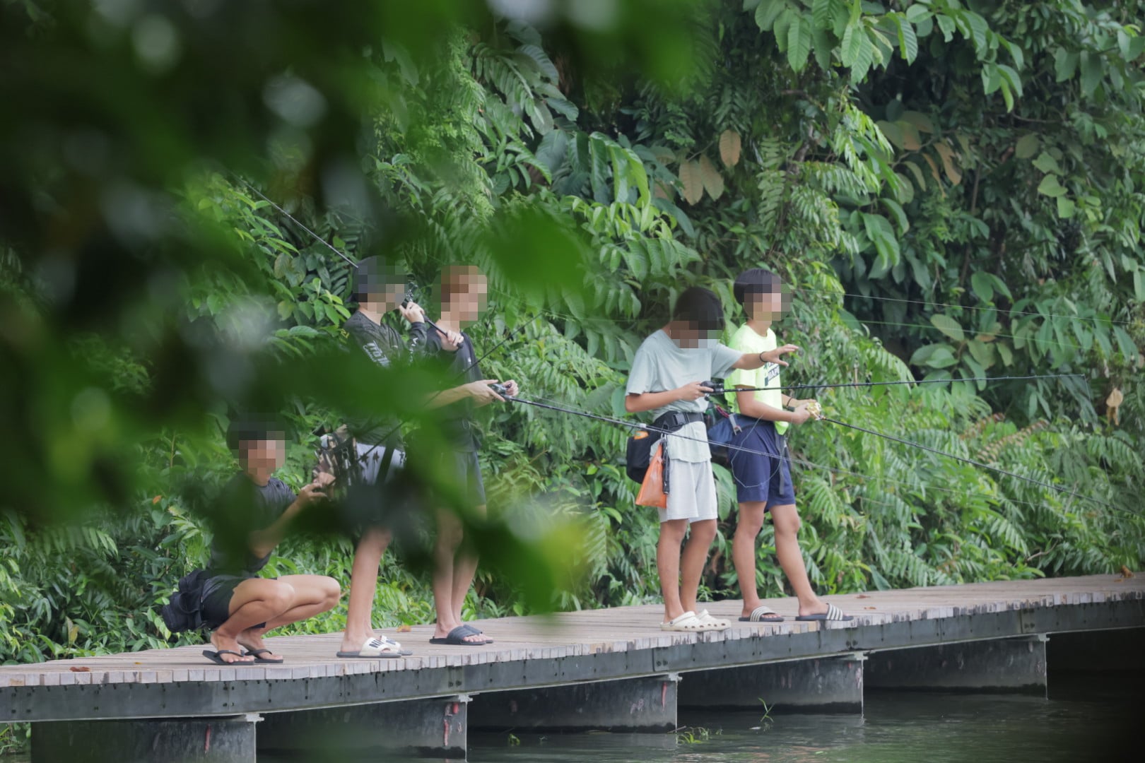 illegally fishing peirce reservoir