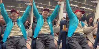 man female passenger's lap