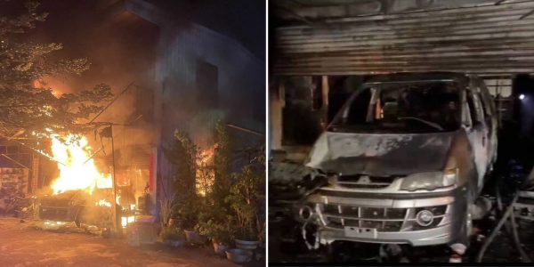 man fire stealing underwear