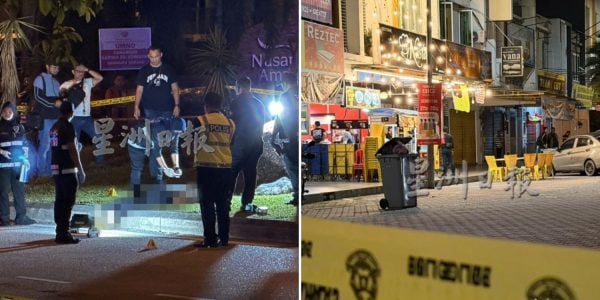 man shot mamak stall gunmen