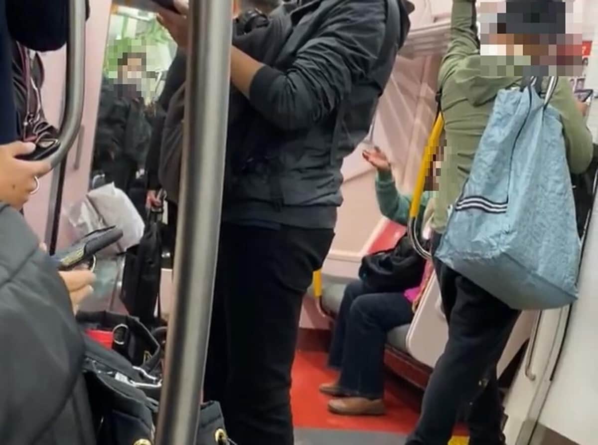 phone call train stop argument