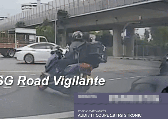 motorcyclist car red light