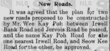 singapore street names