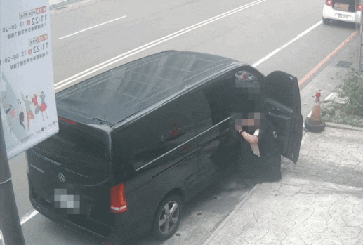 woman defecating roadside