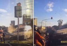 Ambulance crashes motorists red light