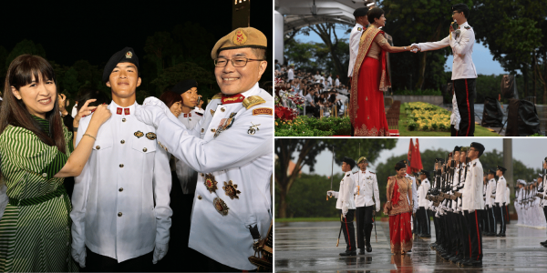 Former Chief of Defence Force's son among Sword of Honour recipients at OCS Commissioning Parade