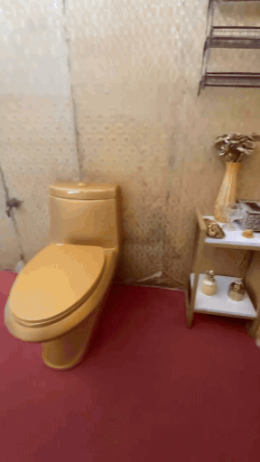 Gas station restroom unique cubicles (3)